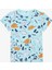 Pamuklu Erkek Çocuk Sleepysaurus 2li Çok Renkli Pijama Takımı 3