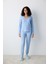 Blue Soft Açık Mavi Pantolon Pijama Takımı 1