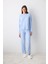 Rain Mavi Pantolon Pijama Takımı 1