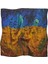 %100 Ipek Bandana FULAR(55X55 Cm)-Vincent Van Gogh (Buğday Tarlası ve Kargalar) 1