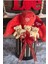 Premium Özel Hediye Kutusunda 45 cm Mercan Bunny Tavşan ve 5 Adet Krem Peluş Ayıcık Buketi 3