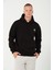 Kapüşonlu Sweatshirt Siyah 1