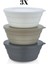 3'lü Saklama Kabı - Vakumlu Saklama Seti - Kahvaltı Çerez Kahve Koruma Kabı- 350 ml x 3 2