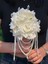 Gelin Buketi ve Damat Yaka Çiçeği ( Düğün, Nişan, Nikah Buketi, Yapay Çiçek, Kristal El Buketi ) 4