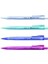 Econ 0.7 Uçlu Kalem Metal Gövde 4'lü Set Beyaz Mavi Mor Pembe Renkler 1