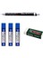 Tikky Versatil Kalem 0.7 Mm. 3 Adet Faber Castell 75 mm 2b 0.7 Mm. 24'lü Tüp + Silgi Hediye 1