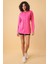 Yazı Taş Baskı Kadın Oversize Gömlek - 0243 1
