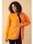 Yazı Taş Baskı Kadın Oversize Gömlek - 0243 2
