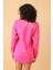 Yazı Taş Baskı Kadın Oversize Gömlek - 0243 4