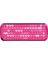 KB-BT09 Parry Renkli Tuşlu Pembe Bluetooth+ 2.4ghz Q Yuvarlak Tuşlu Mekanik Kablosuz Klavye 3