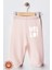 Unisex Bebek Hello Baskılı Penye Organik Pamuklu 0-6 Ay Patikli Bebek Pantolon Tek Alt 2li Set 1
