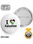 I Love Palestine İğneli Rozet 44 mm 1