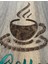 Ahşap Desenli Epoksi Reçine Kaplamalı Tablo - Coffee 4