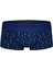 Kısa Geometrik Desenli Erkek Boxer 2450 Lacivert 1
