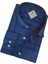 Pamuklu Uzun Kollu Mavi Çizgi Bloklu Erkek Gömlek (Slim Fit Kalıp) 2