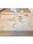 Doğal Ahşap Yapboz, Dinozor Puzzle, 12 Parça, Çizim Şablonu, Sticker Etiket Hediyeli, T-Rex 1
