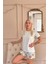 Su Yeşili Spring Is My Life Desenli Kısa Kollu Şortlu Örme Kadın Pijama Takımı 2
