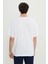 %100 Pamuk Oversize Fit Rahat Kesim Bisiklet Yaka Baskılı Tişört 5