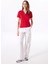 Kırmızı Kadın Relaxed Düz Polo T-Shirt J5SL-TST7070 2