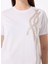 Kırık Beyaz Kadın Relaxed Taşlı T-Shirt FC5SL-TST0196 4