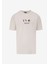 D5SM-TST3847 Kırık Beyaz Bisiklet Yaka Relaxed Baskılı Erkek T-Shirt 1