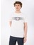D5SM-TST3835 Ekru Bisiklet Yaka Relaxed Baskılı Erkek T-Shirt 1