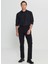 Lastikli Bel Normal Paça Slim Fit Siyah Erkek Pantolon ACE001252195_SYH 2