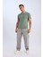 %100 Pamuk Regular Fit V Yaka Pamuklu Basic Düz Kısa Kollu Tişört D7938AX25SP 2