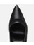 01AYH308780A100 KADIN Deri Siyah Transparan Detaylı Stiletto 5