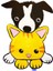 Azqsd Çocuklar Için Numaralarla Boya Kedi Köpek Hayvan Yağlı Boya Tuval Üzerine Çizim El Boya Kitleri Diy Hediye Duvar Dekorasyonu Renk: AABB-8353 / Boyut (Cm): 20X30CM Çerçeve Yok (Yurt Dışından) 1