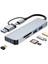 Type-C/usb 5'i 1 Arada Genişletme Yuvası Hub Hub Ayırıcı Çok Işlevli Kart Okuyucu Tf/sd Alüminyum Alaşım (Yurt Dışından) 2