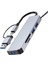 Type-C/usb 5'i 1 Arada Genişletme Yuvası Hub Hub Ayırıcı Çok Işlevli Kart Okuyucu Tf/sd Alüminyum Alaşım (Yurt Dışından) 3