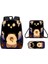 Kapi Bara Karikatür Öğrenci Okul Çantası Omuz Çantası Crossbody Çanta Kalem Çantası (Yurt Dışından) 1