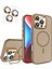 Apple iPhone 16 Pro Max Kılıf Magsafe Şarj Özellikli Standlı Teknocase Protective Kapak – Lens Koruma + 1