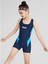 Kız Çocuk Lacivert Şortlu Yüzücü Mayosu 1