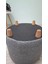 Ahşap Ayaklı Keten Kumaş Yuvarlak Puf&bench Koltuk/tabure 6