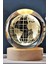 Işıklı Cam Küre LED Işıklı Dünya Görselli Işıklı Cam Küre Hediyelik Dekor Masa Süsü 2
