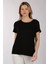 Kadın Oversize T-Shirt - Kısa Kol Yuvarlak Yaka Minimalist Günlük 1