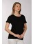 Kadın Oversize T-Shirt - Kısa Kol Yuvarlak Yaka Minimalist Günlük 3