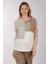 Oversize Minimalist Kadın T-Shirt - Kısa Kol Yuvarlak Yaka 1