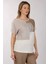 Oversize Minimalist Kadın T-Shirt - Kısa Kol Yuvarlak Yaka 3