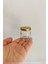 40 ml Metal Gold Kapaklı 40 cc Şeffaf Numune Cam Kavanoz Küçük 6 Adet 2