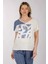 Oversize V Yaka Kısa Kol Kadın T-Shirt - Minimalist Stil 1