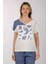 Oversize V Yaka Kısa Kol Kadın T-Shirt - Minimalist Stil 2