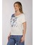 Oversize V Yaka Kısa Kol Kadın T-Shirt - Minimalist Stil 4