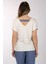 Oversize V Yaka Kısa Kol Kadın T-Shirt - Minimalist Stil 5