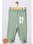Unisex Bebek Baby Baskılı Penye Organik Pamuklu 0-6 Ay Patikli Bebek Pantolon Tek Alt 2li Set 2