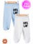 Unisex Bebek Hello Baskılı Penye Organik Pamuklu 0-6 Ay Patikli Bebek Pantolon Tek Alt 2li Set 1