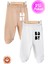 Unisex Bebek Baby Baskılı Penye Organik Pamuklu 0-6 Ay Patikli Bebek Pantolon Tek Alt 2li Set 1