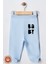 Unisex Bebek Baby Baskılı Penye Organik Pamuklu 0-6 Ay Patikli Bebek Pantolon Tek Alt 2li Set 2